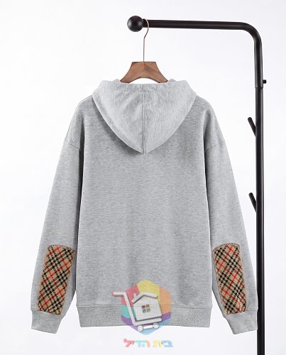 קפוצון Burberry עם שרוך משבצות בשני גוונים 8