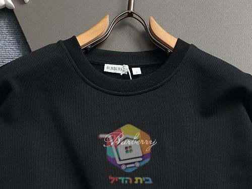 סווטשירט Burberry עם רקמת לוגו על החזה 11