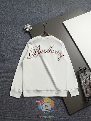 סווטשירט Burberry עם רקמת לוגו על החזה 13