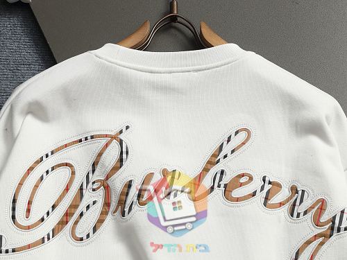 סווטשירט Burberry עם רקמת לוגו על החזה 14