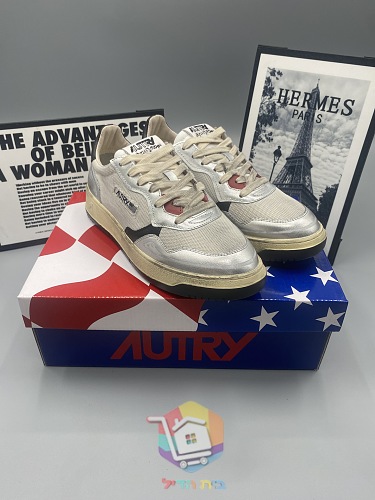 Baskets Autry Super Vintage mesh et cuir 7