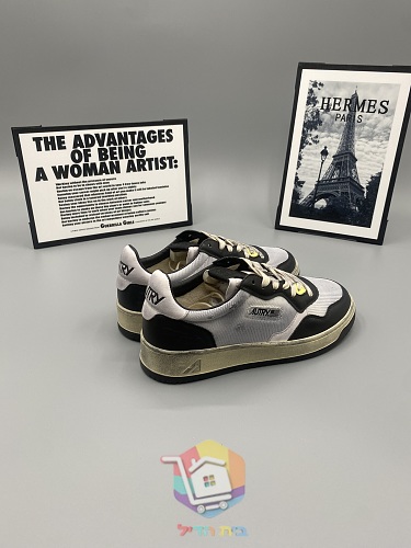 Baskets Autry Super Vintage mesh et cuir 15