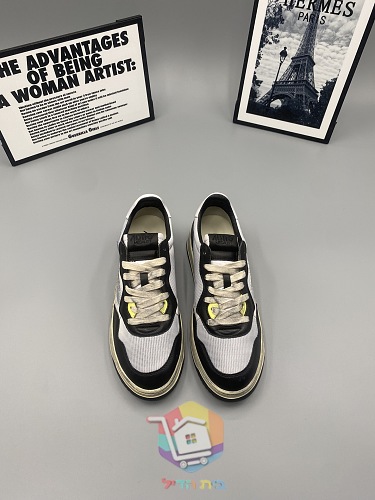 Baskets Autry Super Vintage mesh et cuir 18