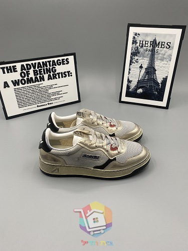 Baskets Autry Super Vintage mesh et cuir 22