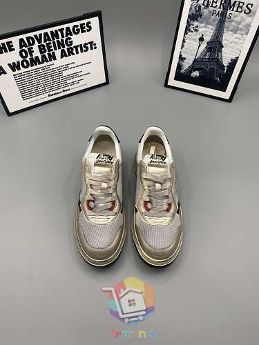 Baskets Autry Super Vintage mesh et cuir 23