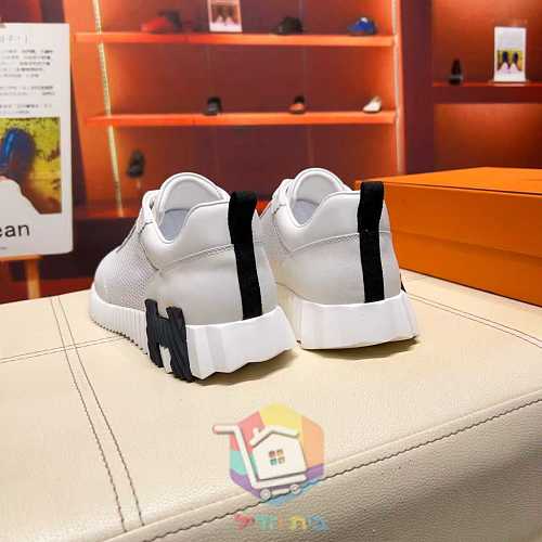 נעלי Hermes Bouncing מעור מחורר בשני גוונים 5