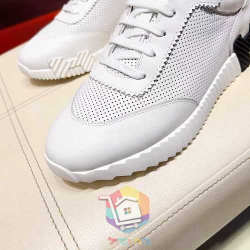 נעלי Hermes Bouncing מעור מחורר בשני גוונים 6