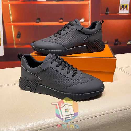 נעלי Hermes Bouncing מעור מחורר בשני גוונים 10