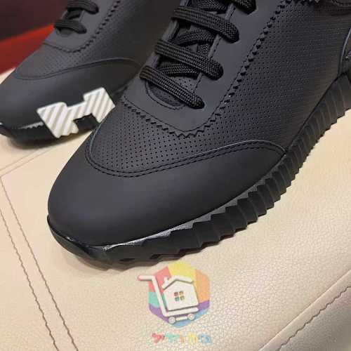 נעלי Hermes Bouncing מעור מחורר בשני גוונים 16