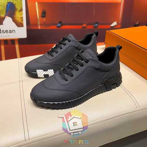 נעלי Hermes Bouncing מעור מחורר בשני גוונים 17