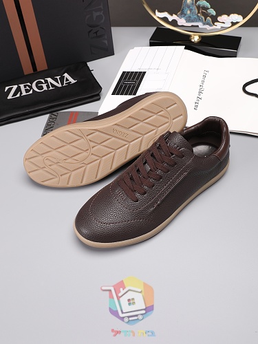 נעלי סניקרס Zegna מעור מגורען בארבעה גוונים 3