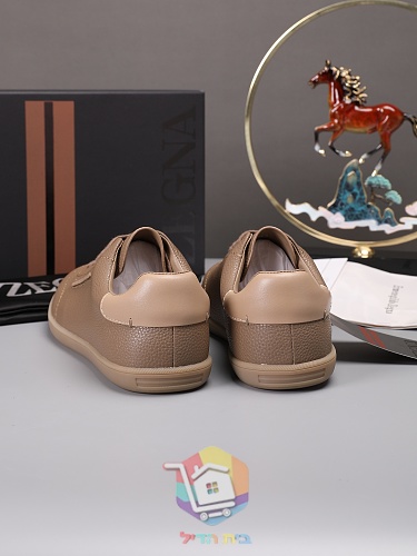 נעלי סניקרס Zegna מעור מגורען בארבעה גוונים 11