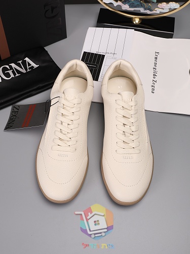נעלי סניקרס Zegna מעור מגורען בארבעה גוונים 27