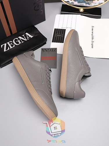 נעלי סניקרס Zegna מעור מגורען בארבעה גוונים 31
