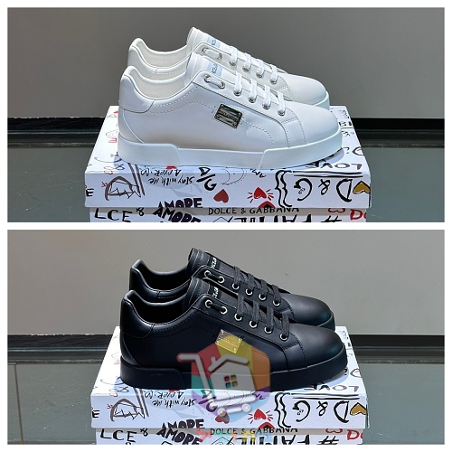 נעלי סניקרס Dolce & Gabbana מעור בשני גוונים 19