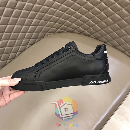 נעלי סניקרס Dolce & Gabbana Portofino לבן, שחור 2