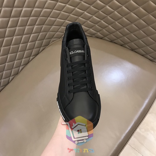 נעלי סניקרס Dolce & Gabbana Portofino לבן, שחור 3