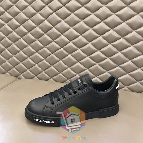 נעלי סניקרס Dolce & Gabbana Portofino לבן, שחור 5
