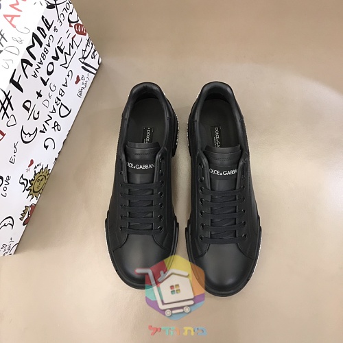נעלי סניקרס Dolce & Gabbana Portofino לבן, שחור 9