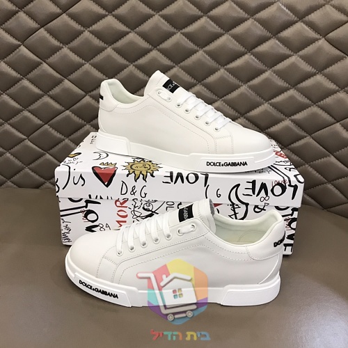 נעלי סניקרס Dolce & Gabbana Portofino לבן, שחור 16