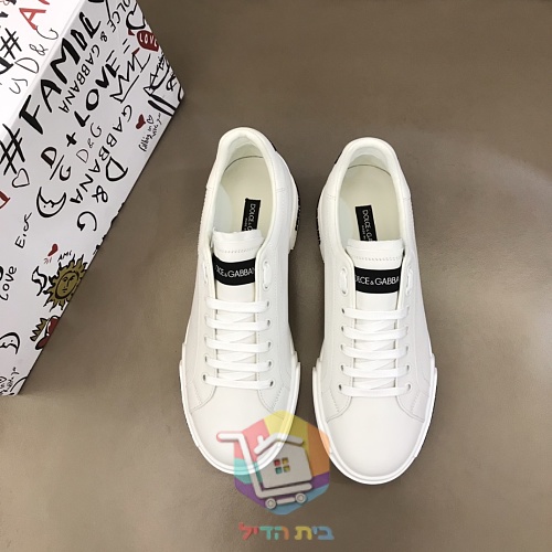 נעלי סניקרס Dolce & Gabbana Portofino לבן, שחור 18
