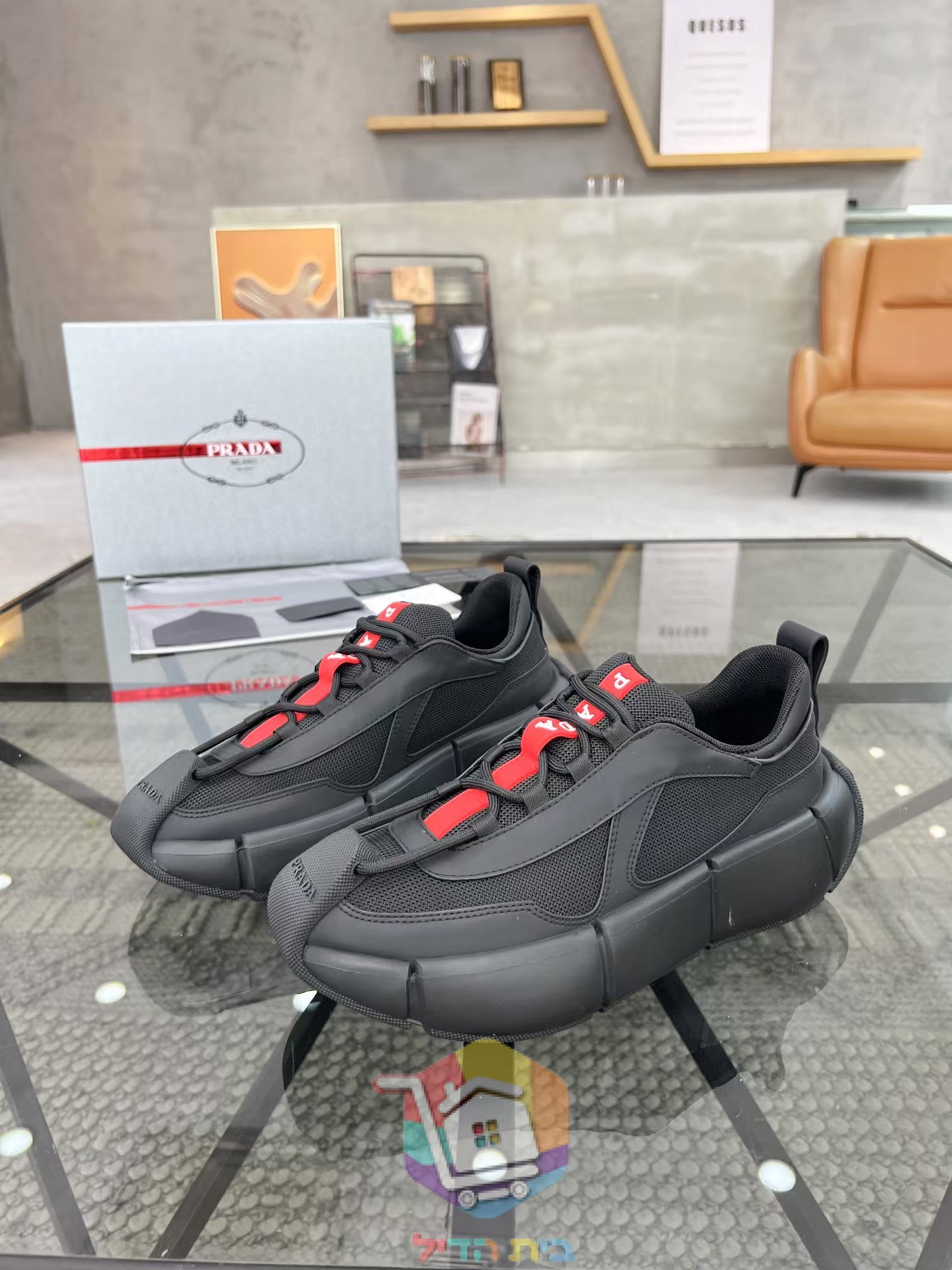 נעלי Prada Cloudbust Thunder שחור, אדום