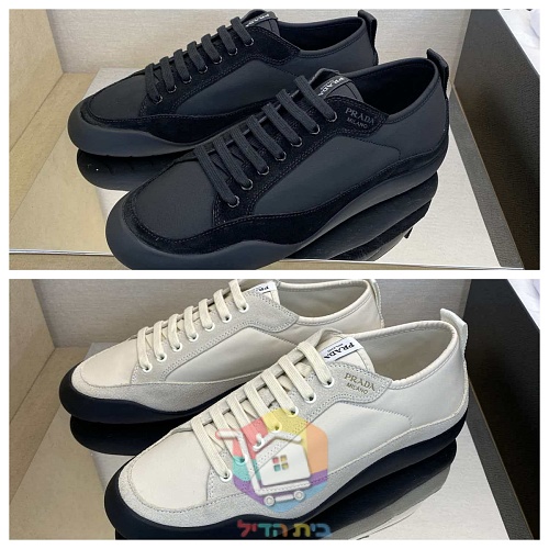 נעלי סניקרס Prada שמנת, שחור 19