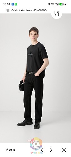 חולצת טי Calvin Klein Jeans שחורה 10