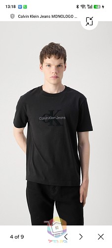 חולצת טי Calvin Klein Jeans שחורה 12