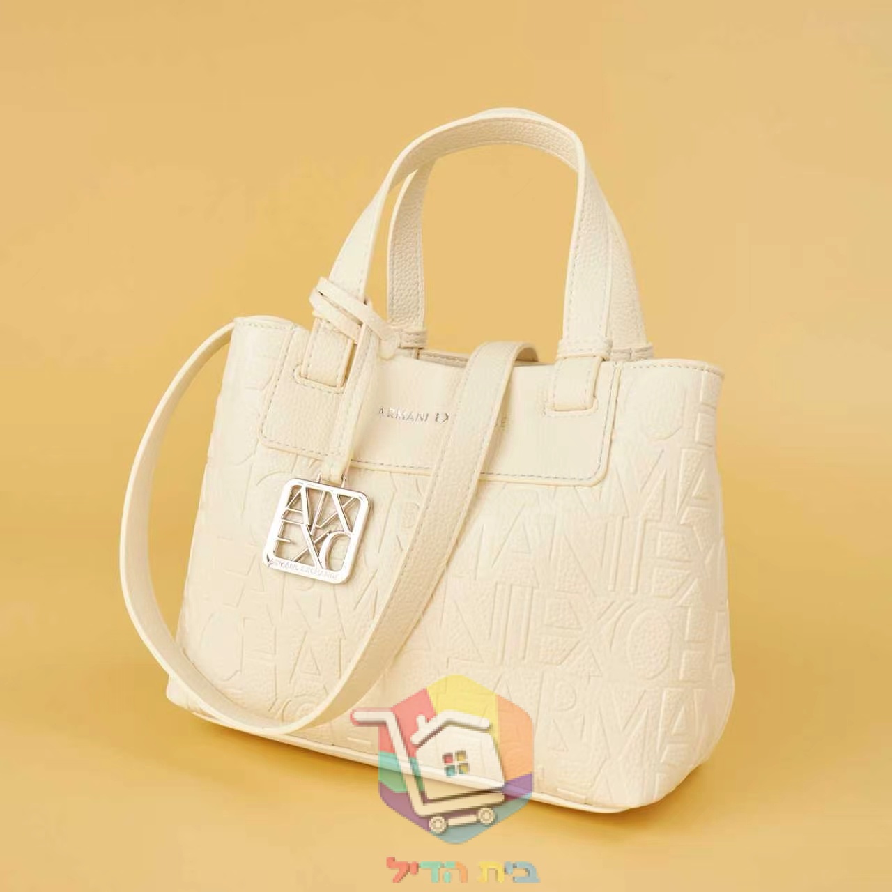 תיק טוט Armani Exchange עם לוגו מוטבע