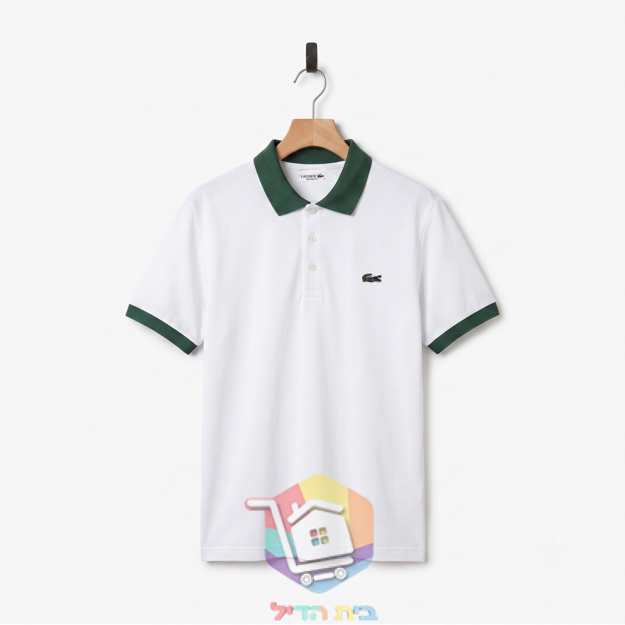 חולצת פולו LACOSTE עם צווארון מנוגד