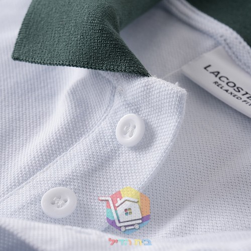 חולצת פולו LACOSTE עם צווארון מנוגד 4