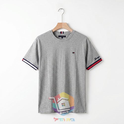 חולצת טי Tommy Hilfiger עם צלעות בפס 10