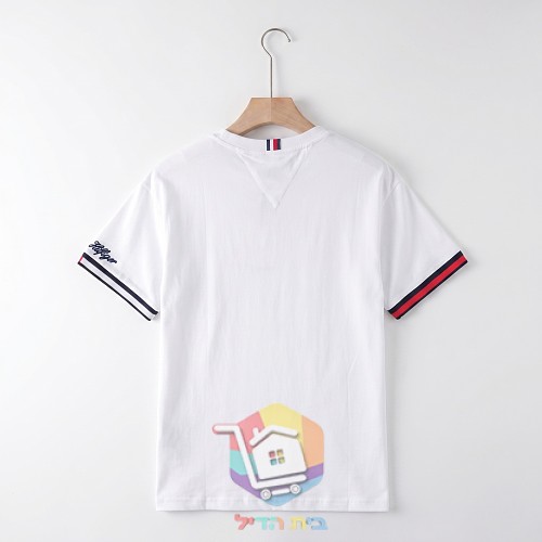חולצת טי Tommy Hilfiger עם צלעות בפס 11