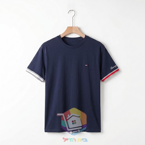 חולצת טי Tommy Hilfiger עם צלעות בפס 14