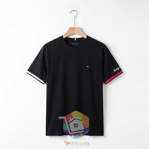 חולצת טי Tommy Hilfiger עם צלעות בפס 16