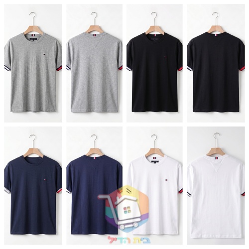 חולצת טי Tommy Hilfiger עם צלעות בפס 17