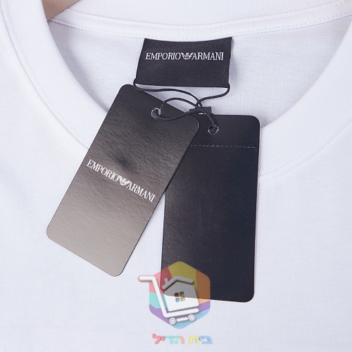 חולצת טי Emporio Armani עם כיתוב בגוון תואם 8