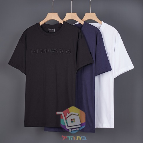 חולצת טי Emporio Armani עם כיתוב בגוון תואם 16