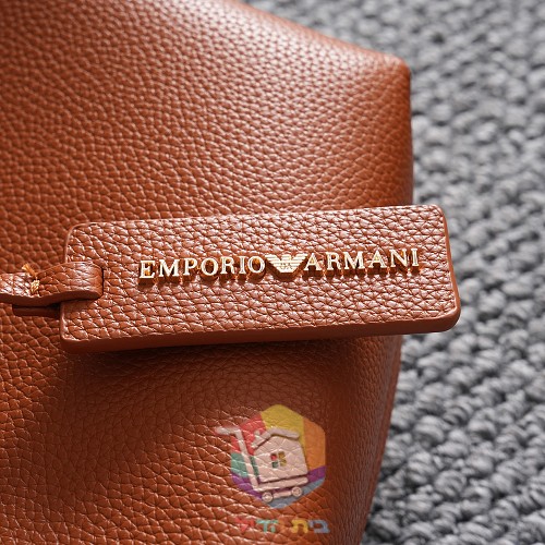 תיק Emporio Armani מעור עם רצועת לוגו 3