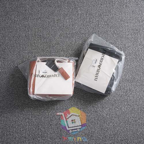 תיק Emporio Armani מעור עם רצועת לוגו 14