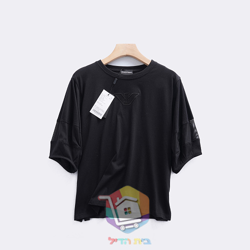 חולצת טי Emporio Armani עם נשר רקום בגוון תואם 5