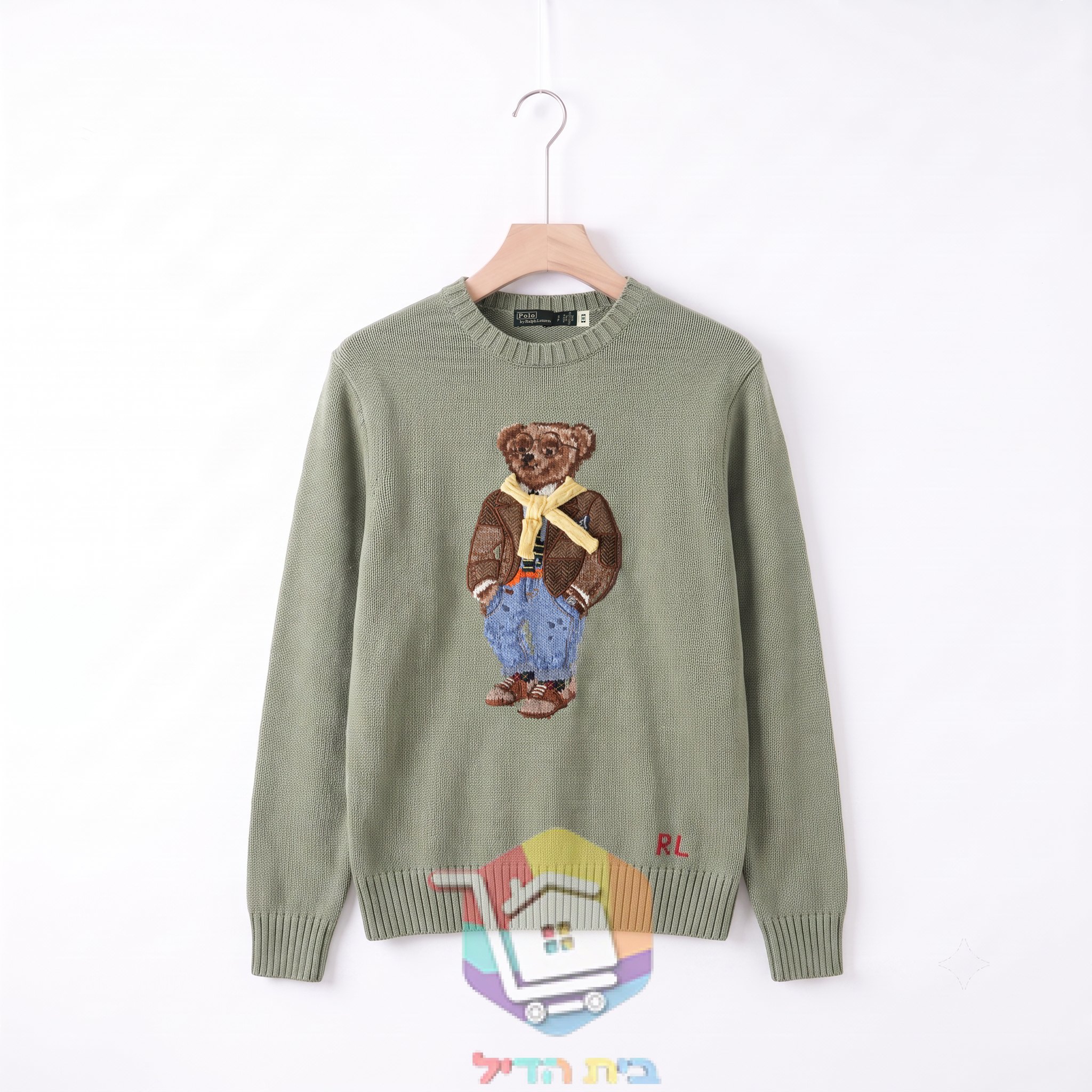 סוודר Ralph Lauren עם דוב פולו