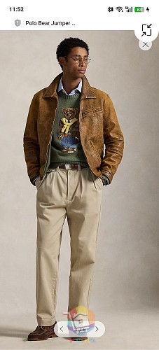 סוודר Ralph Lauren עם דוב פולו 12
