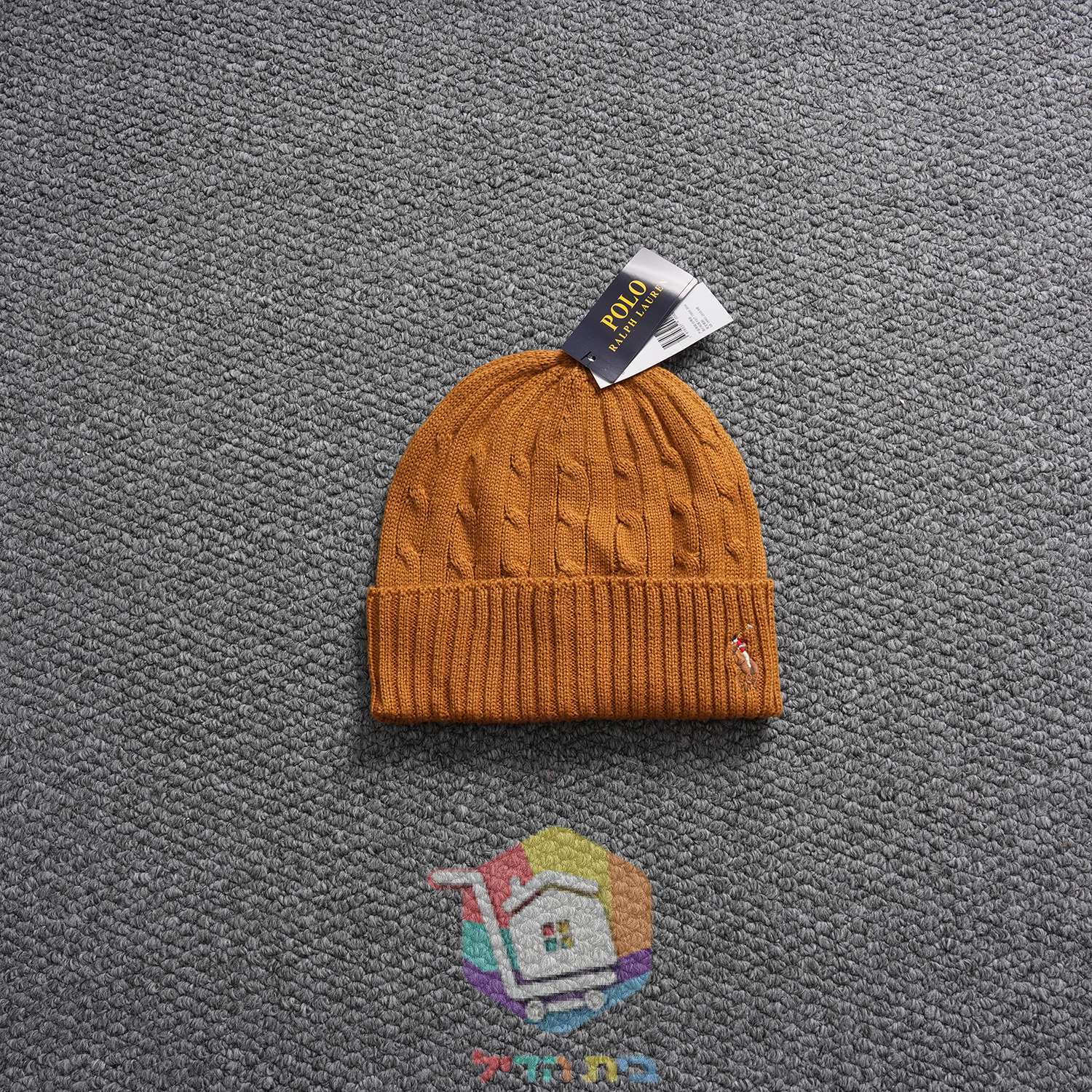 כובע גרב Polo Ralph Lauren בסריגת צמות