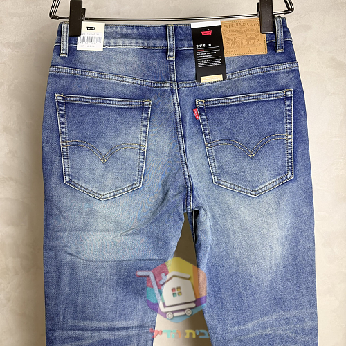 ג'ינס Levi's 511 Slim עם רכיסת כפתורים 5