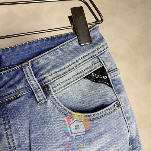 Jean Replay coupe slim à braguette boutonnée 8