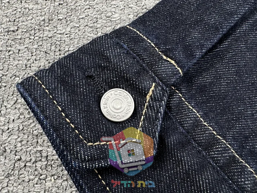 זקט גינס Calvin Klein עם קפוצון מרופד 16