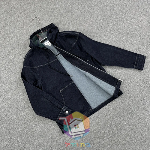 זקט גינס Calvin Klein עם קפוצון מרופד 31