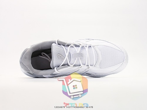 נעלי ASICS רטרו לבנות עם סוליית גומי 6